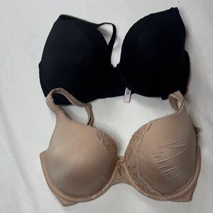 Bundle deal Victoria's Secret Black and Tan Lace Bras